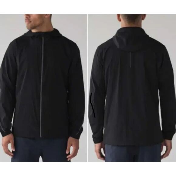 RARE Lululemon Black 2017 Whistler Ambassador Summit Jacket Front Zip Hooded 4 - Picture 2 of 14